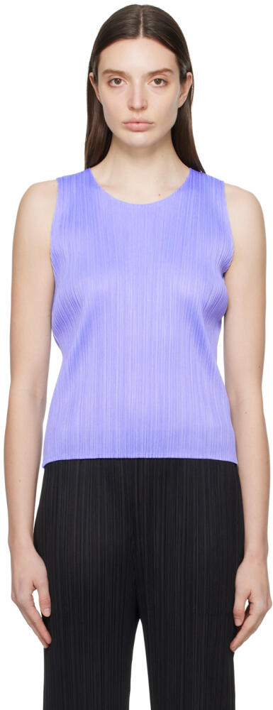 PLEATS PLEASE ISSEY MIYAKE Blue Basics Tank Top Cover