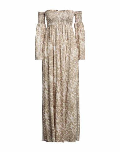 No Secrets Woman Maxi dress Beige Viscose Cover