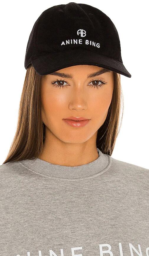 ANINE BING Sport Jeremy Baseball Cap in Black Cover