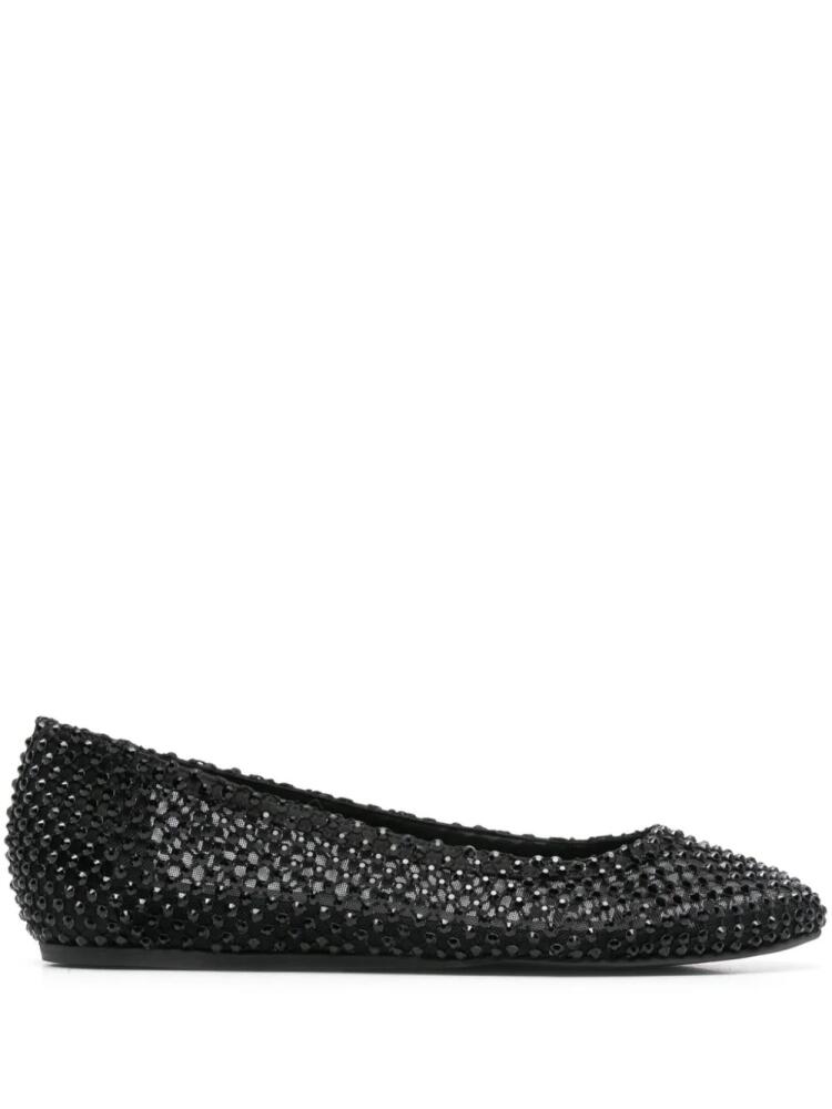 Le Silla Gilda rhinestone-embellished ballerina shoes - Black Cover