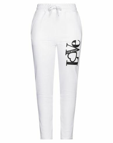 Love Moschino Woman Pants White Cotton Cover