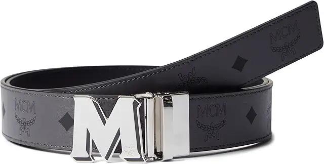 MCM Claus Reversible Belt (Gray Pinstripe) Belts Cover