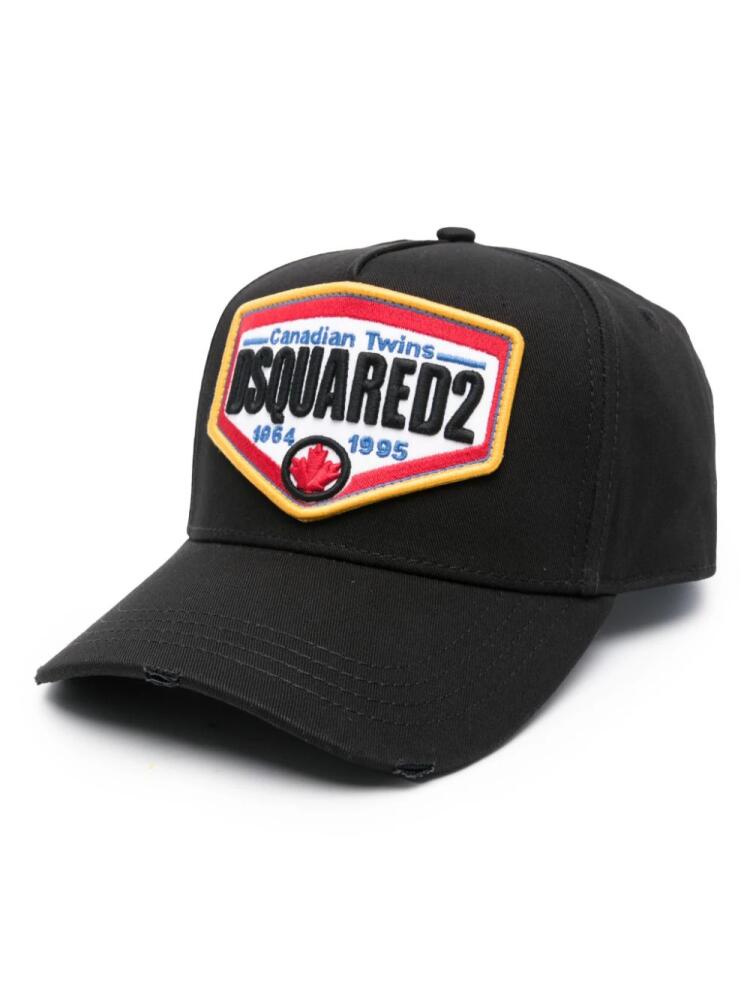 DSQUARED2 logo-embroidered baseball cap - Black Cover