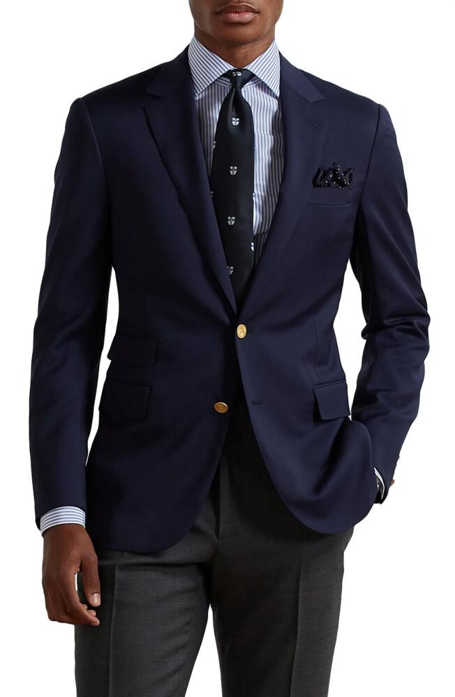 Ralph Lauren Purple Label Gregory Hand Tailored Wool Serge Blazer in Classic Navy Cover