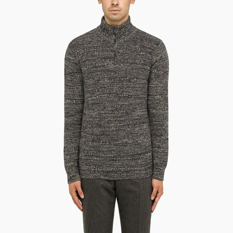 Loro Piana Melange cashmere turtleneck sweater Cover