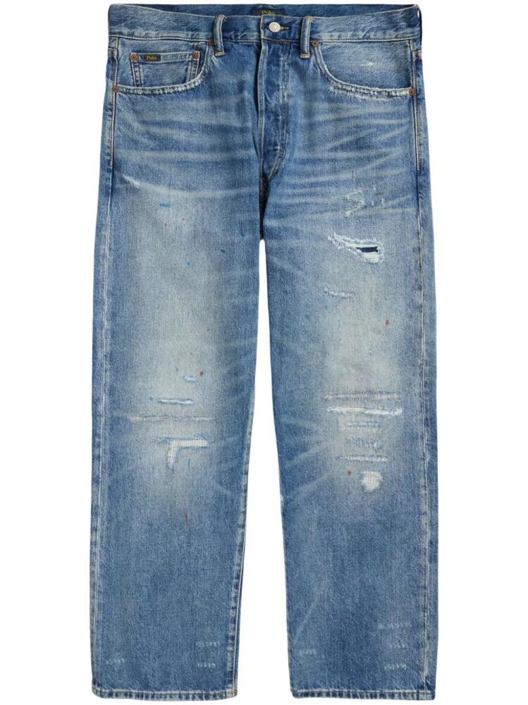 Polo Ralph Lauren distressed straight-leg jeans - Blue Cover