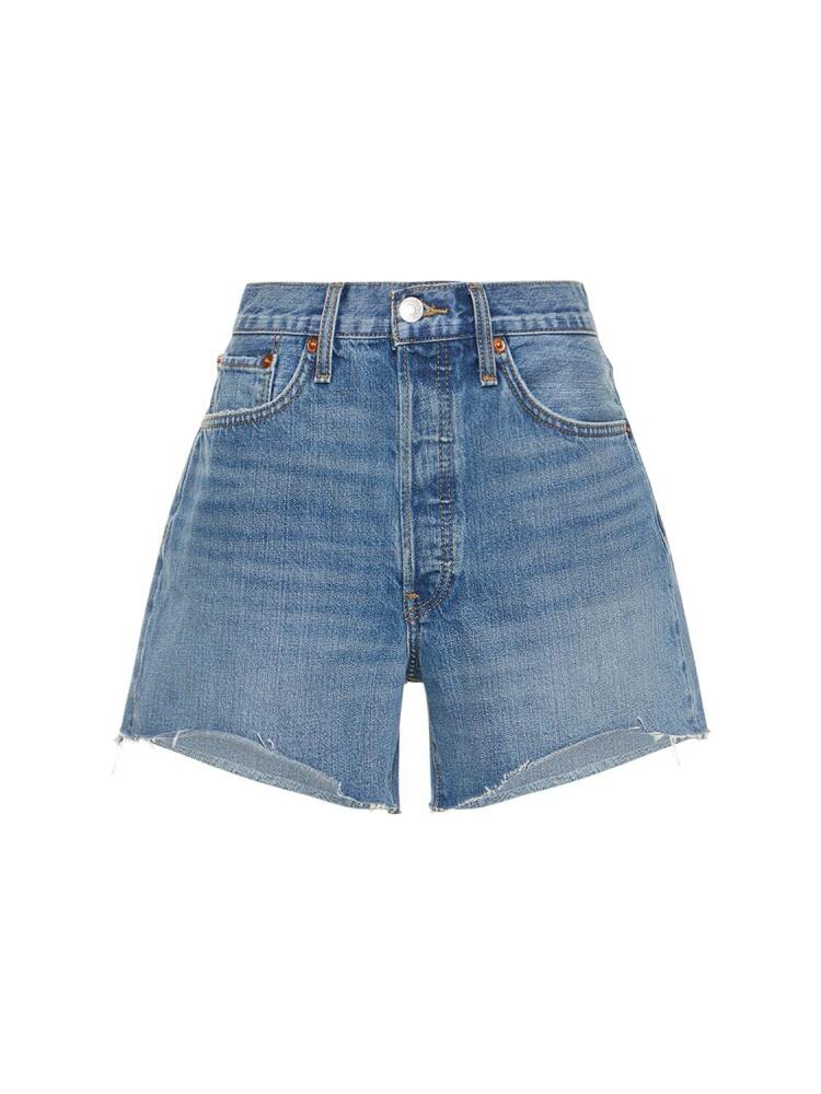 RE/DONE 90s Low Slung Cotton Denim Shorts Cover