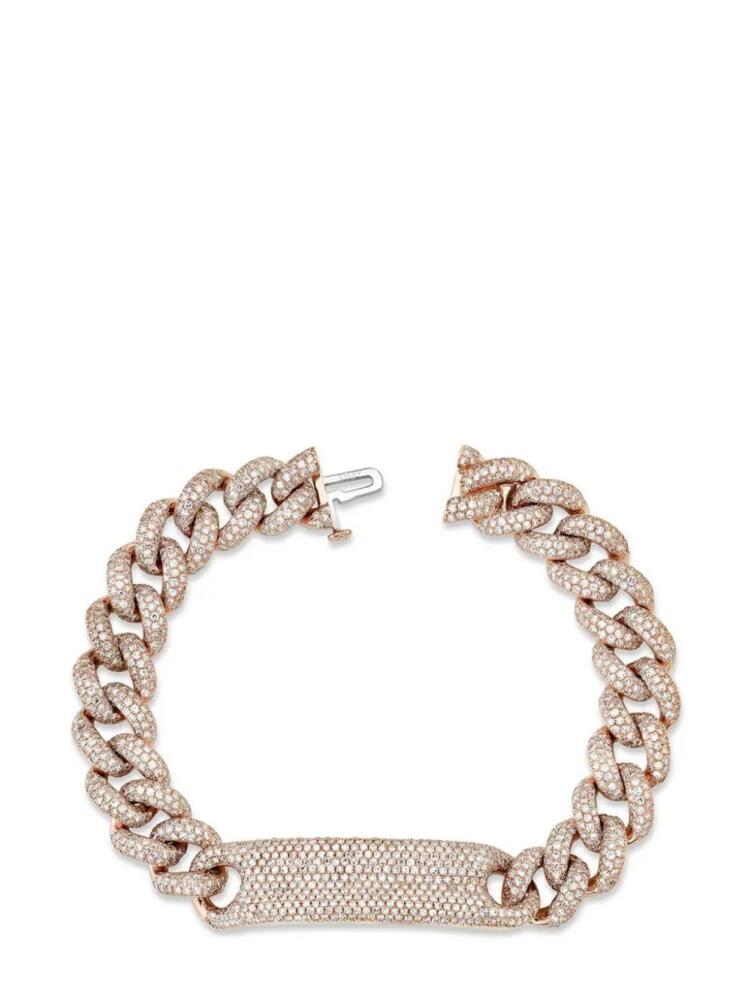 SHAY 18kt rose gold Essential diamond bracelet - Pink Cover