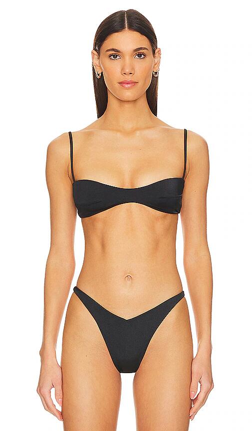 Belle The Label Clio Bikini Top in Black Cover