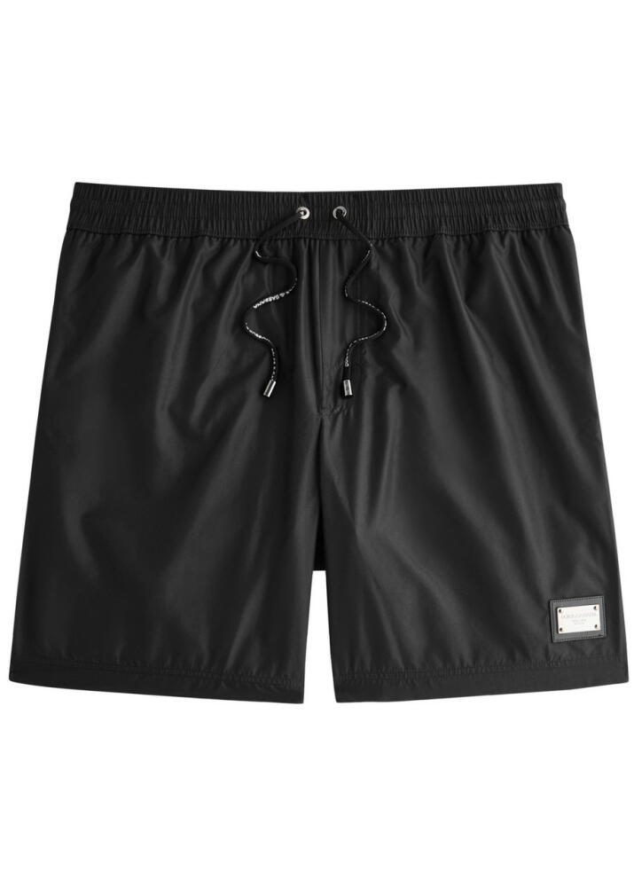 Dolce & Gabbana Logo Shell Swim Shorts - Black Cover