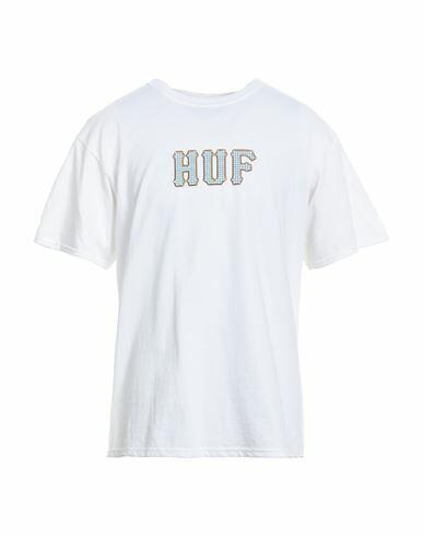 Huf Man T-shirt White Cotton Cover