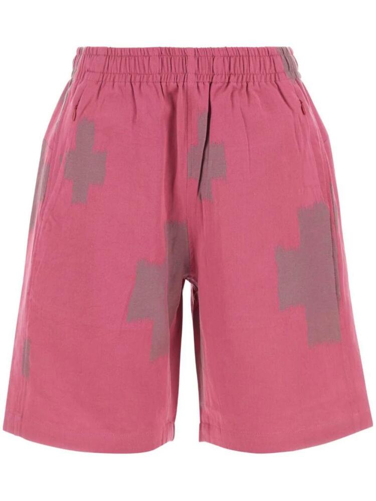 Needles embroidered shorts - Pink Cover