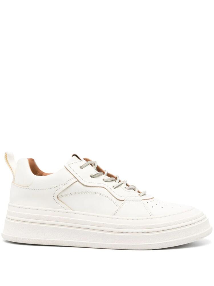 Buttero Circolo leather sneakers - White Cover