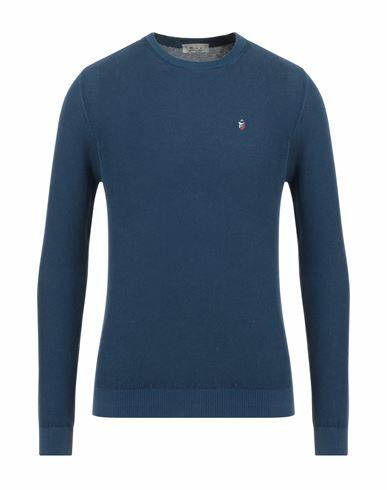 Avignon Man Sweater Blue Cotton Cover