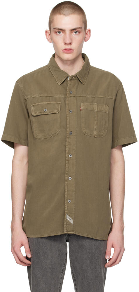 Levi's Khaki Auburn Worker Shirt Cover