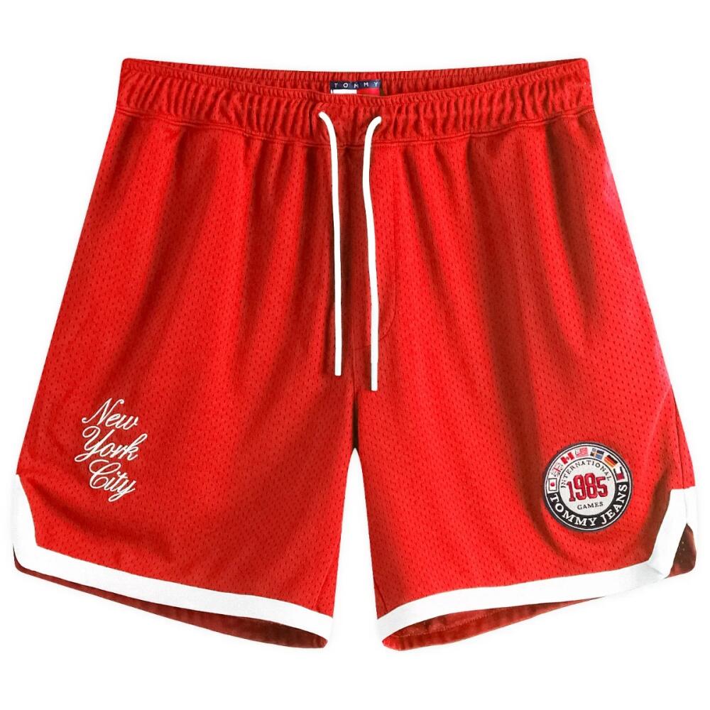 Tommy Jeans Men's Archive Games Shorts in Deep Crimson Cover