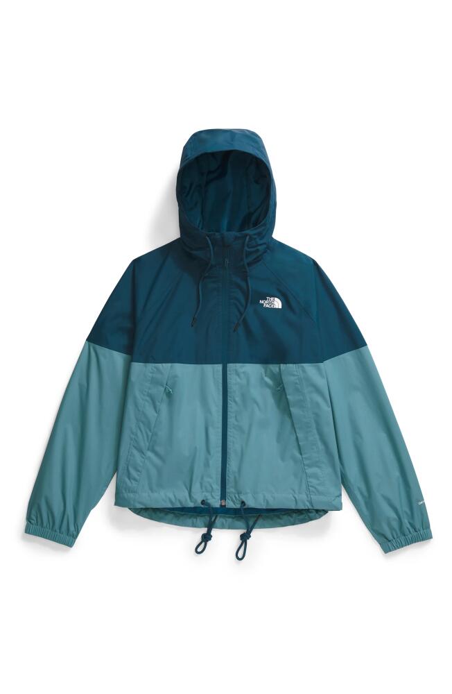 The North Face Antora Waterproof Rain Jacket in Midnight Petrol/Algae Blue Cover