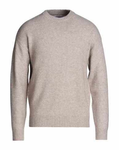 Jack & Jones Man Sweater Beige Recycled polyester, Acrylic, Wool, Elastane Cover