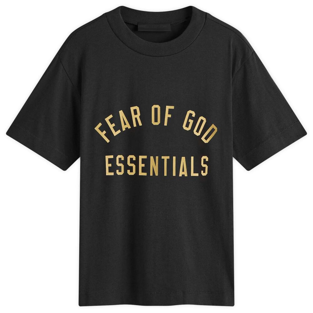 FEAR OF GOD ESSENTIALS Women's Tri-Blend Crewneck T-Shirt in Black Cover