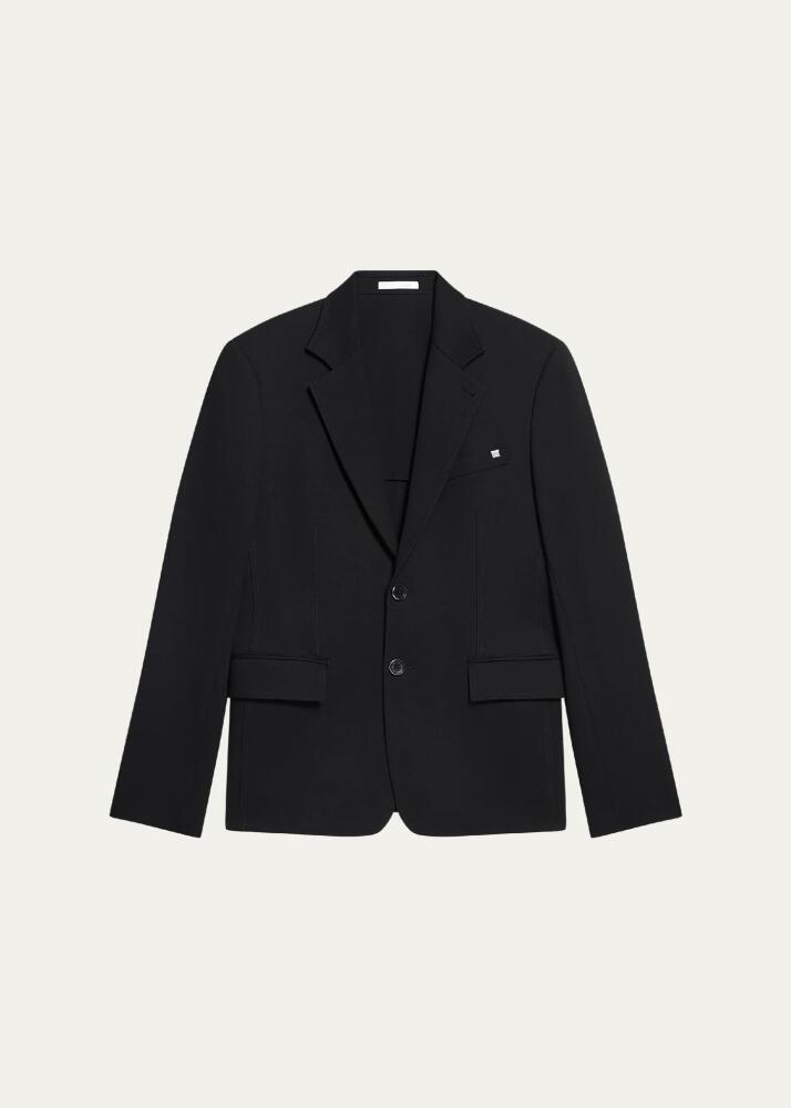 Helmut Lang Men's Jersey Anatomical Zip Blazer Cover