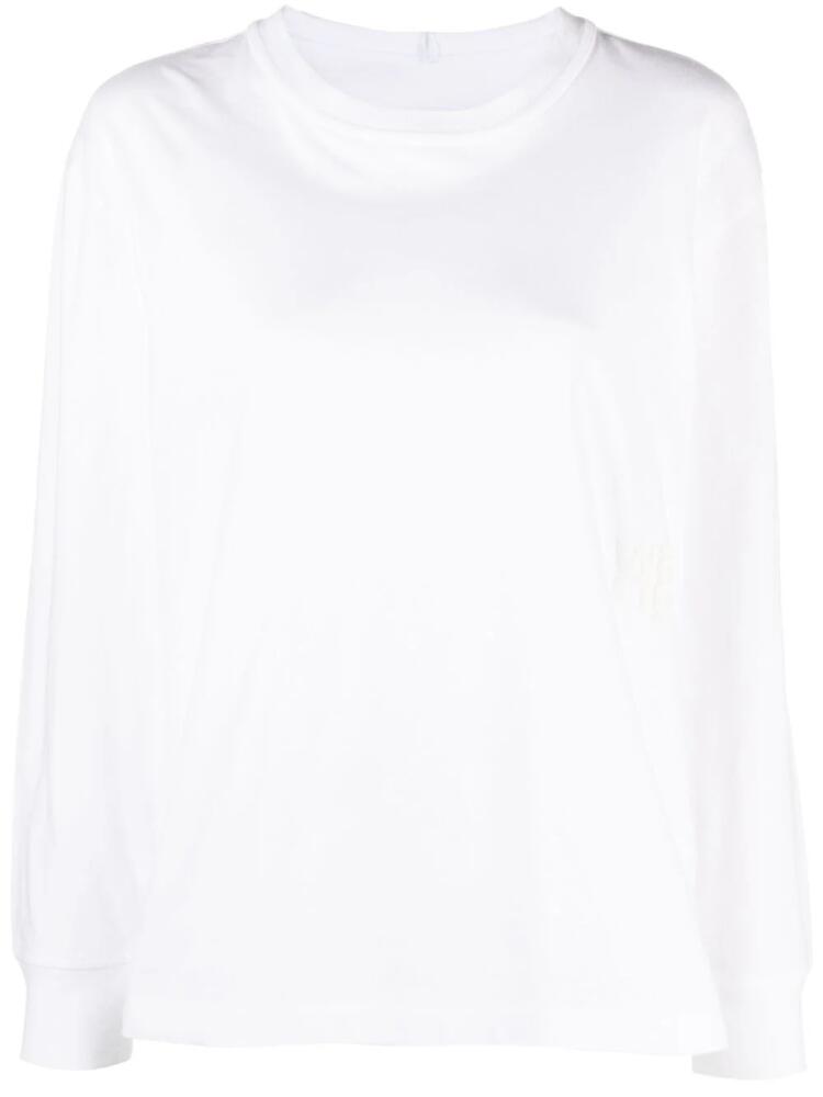 Alexander Wang logo-appliqué cotton T-shirt - White Cover