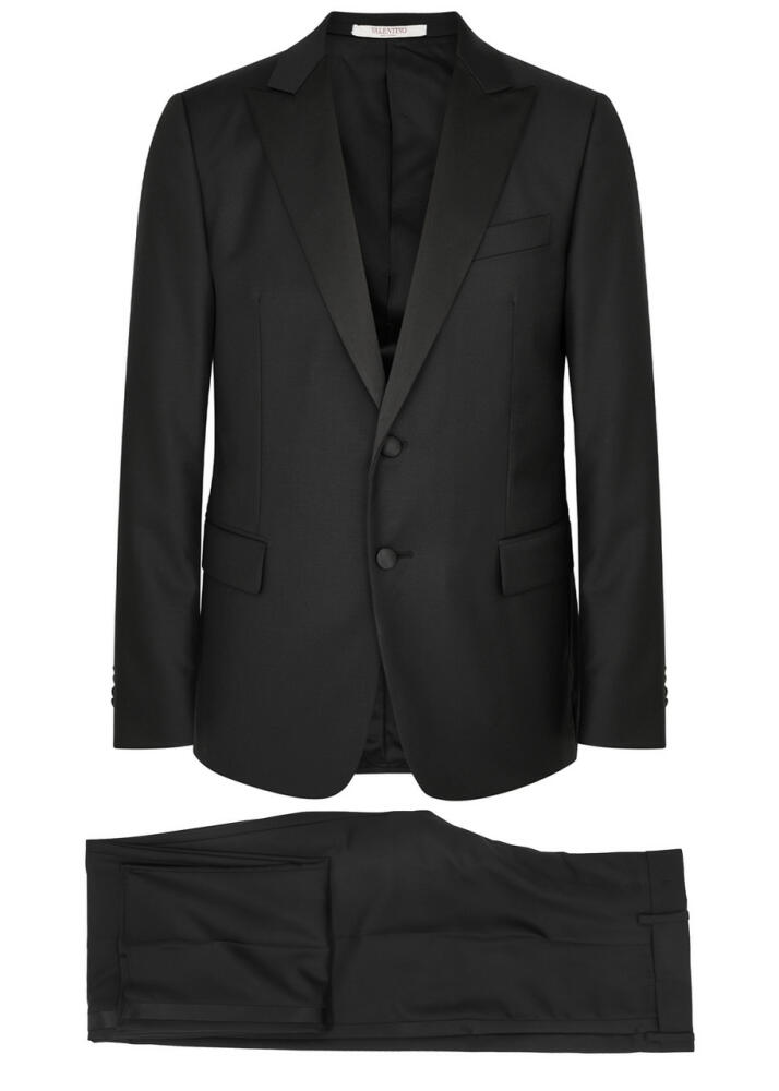 Valentino Slim-leg Wool Suit - Black Cover