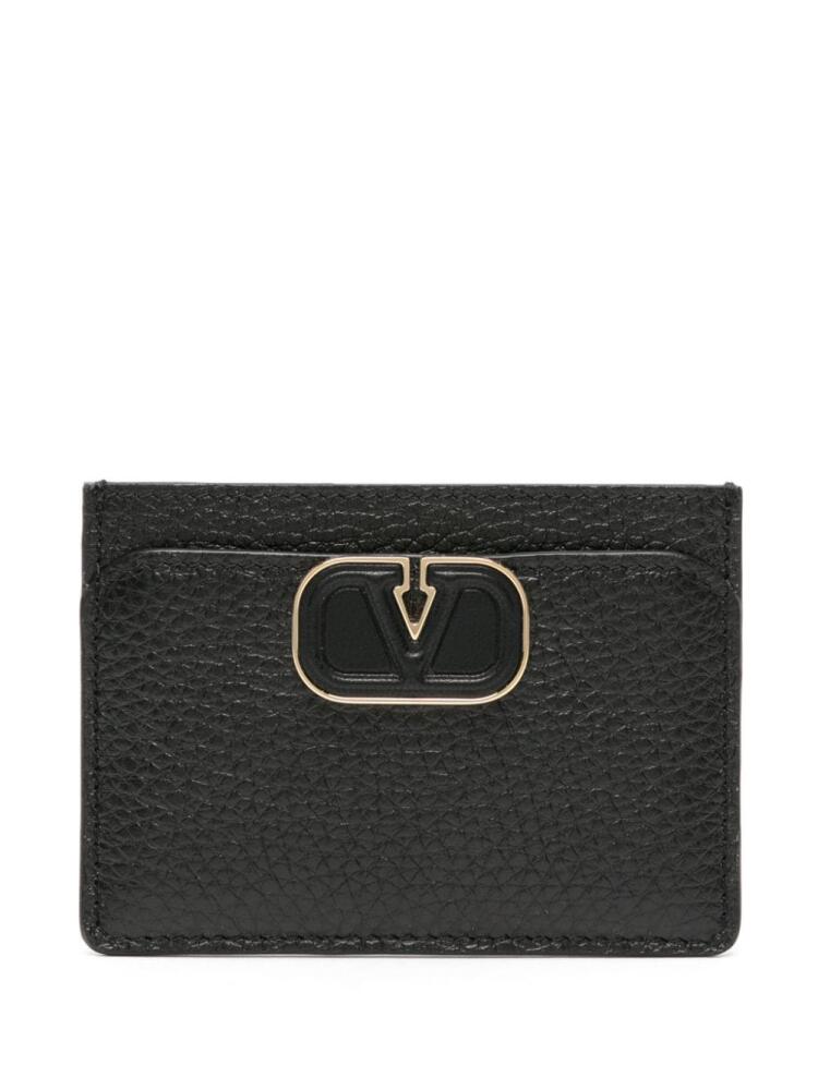 Valentino Garavani VLogo Signature leather cardholder - Black Cover