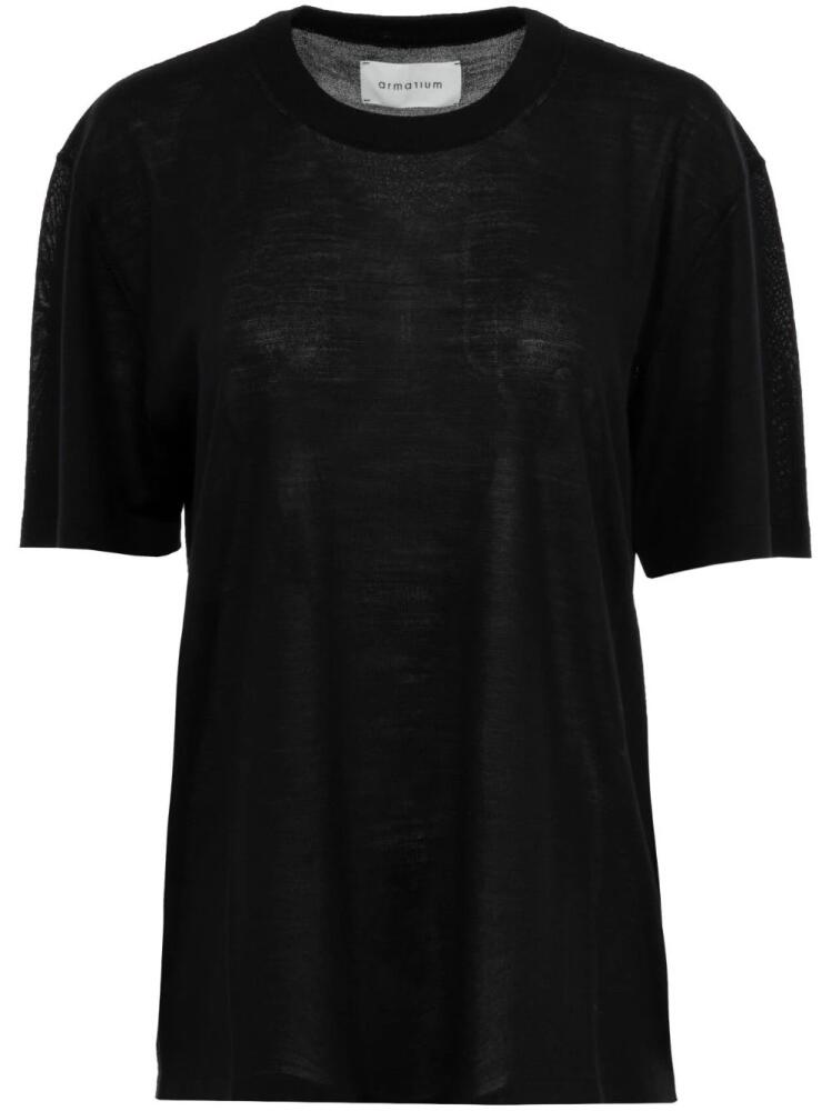 ARMARIUM Viky merino wool top - Black Cover