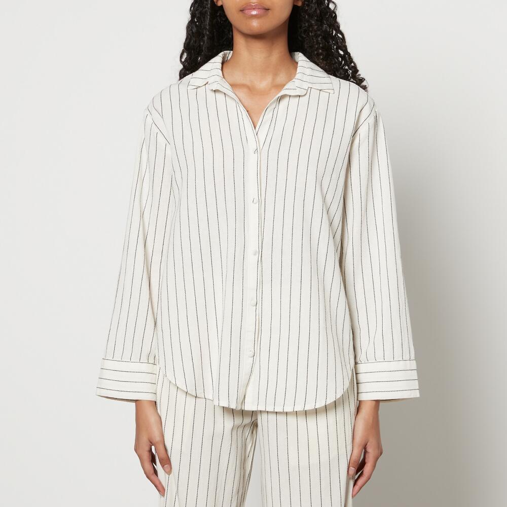 Nobody's Child Pinstriped Organic Cotton Tamar Shirt Cover