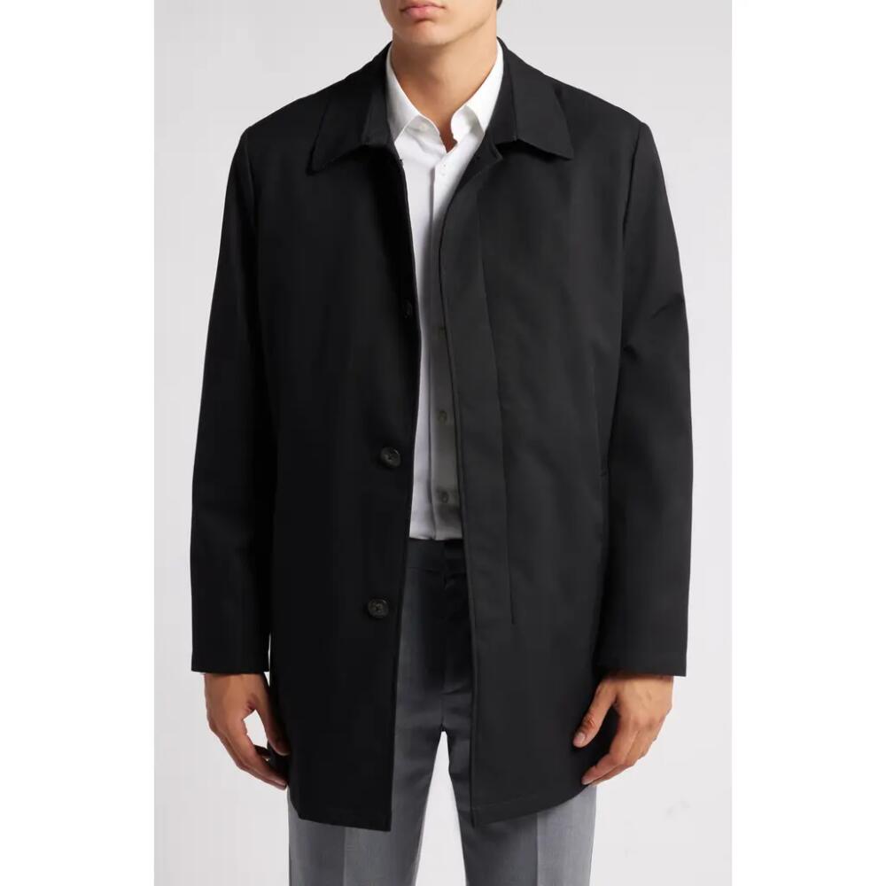 Hart Schaffner Marx Gilmore Water Resistant Raincoat with Removable Liner in Black Cover