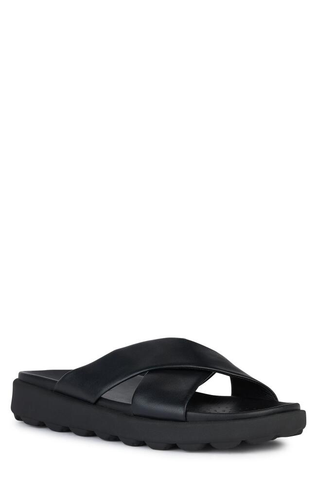 Geox Spherica EC6 Sandal in Black Cover