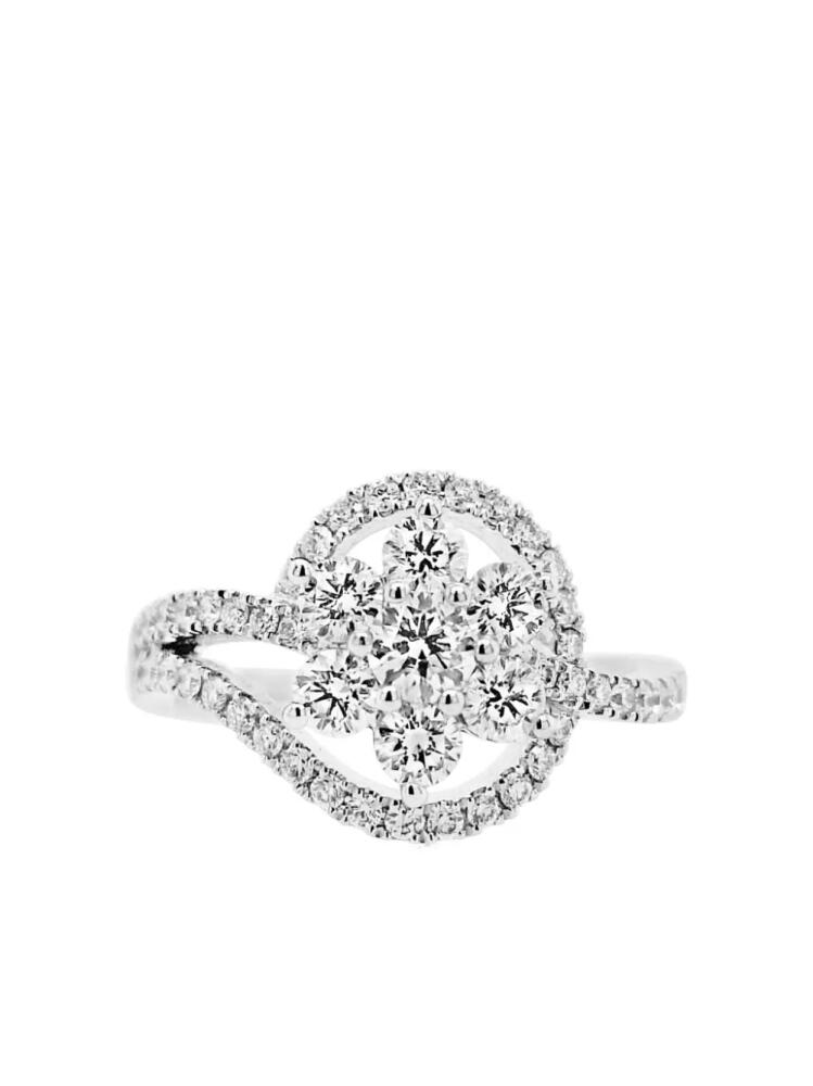 HYT Jewelry platinum diamond cocktail ring - Silver Cover