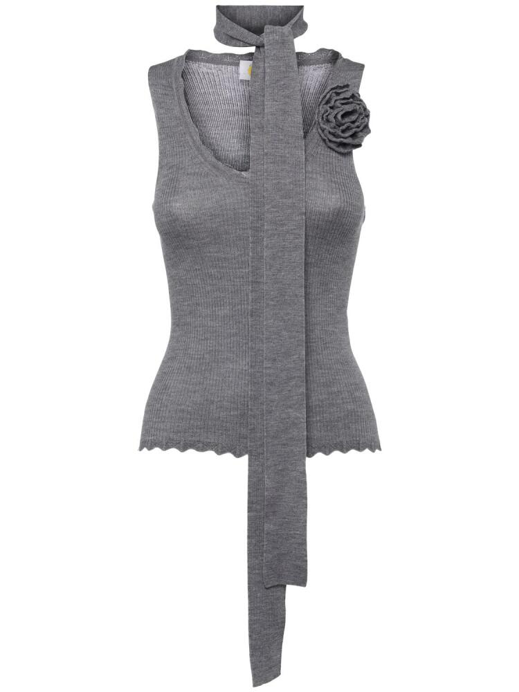 BLUMARINE Rib Knit Tank Top Cover