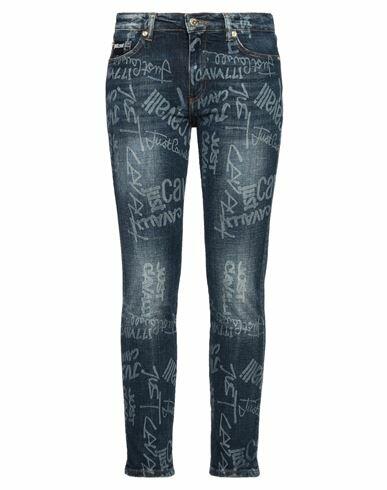 Just Cavalli Woman Jeans Blue Cotton, Elastane Cover