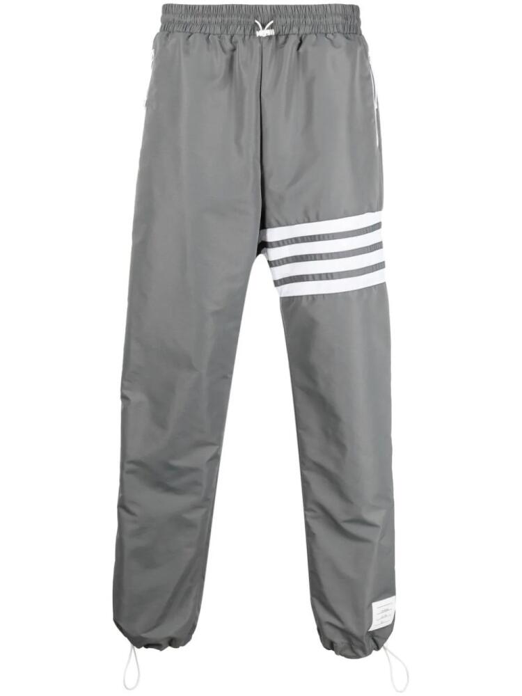 Thom Browne 4-Bar stripe track pants - Grey Cover