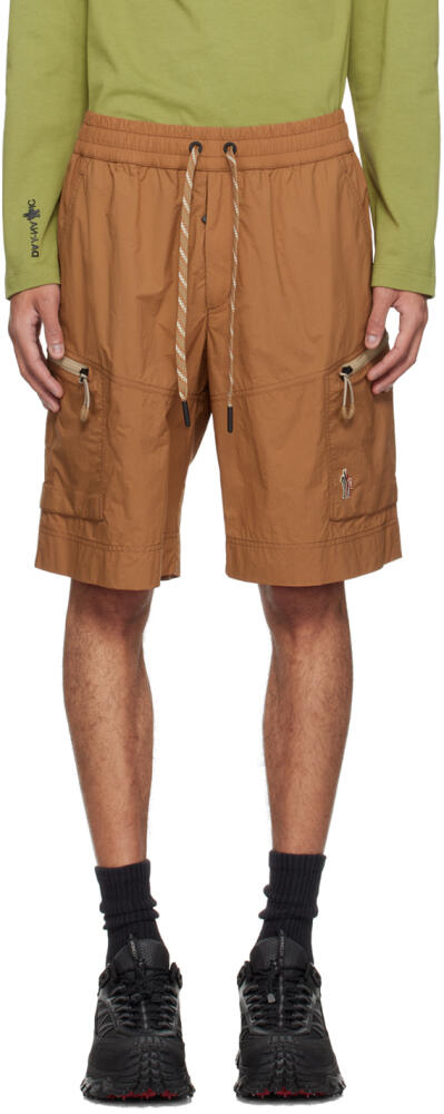 Moncler Grenoble Brown Drawstring Shorts Cover