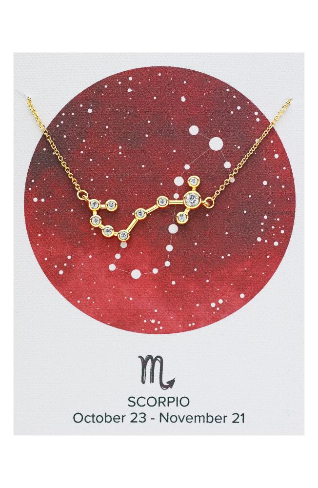 Sterling Forever Constellation Necklace in Gold - Scorpio Cover