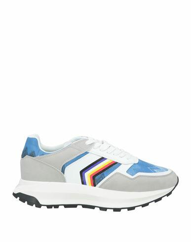 Missoni Man Sneakers Light blue Textile fibers, Leather Cover