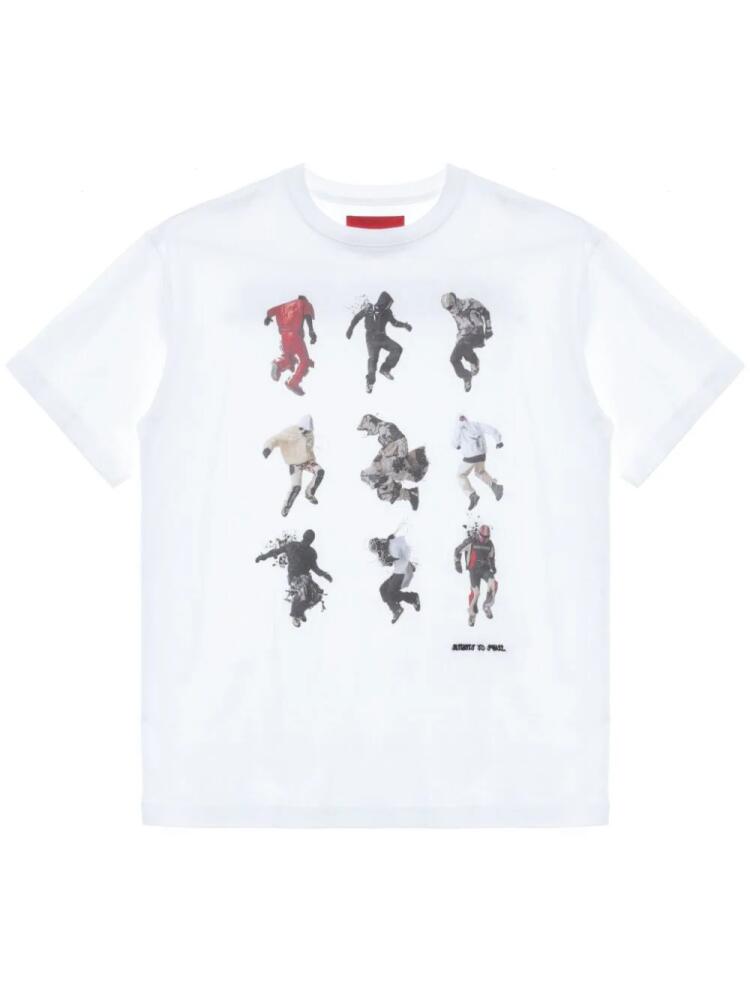 KUSIKOHC graphic-print cotton T-shirt - White Cover