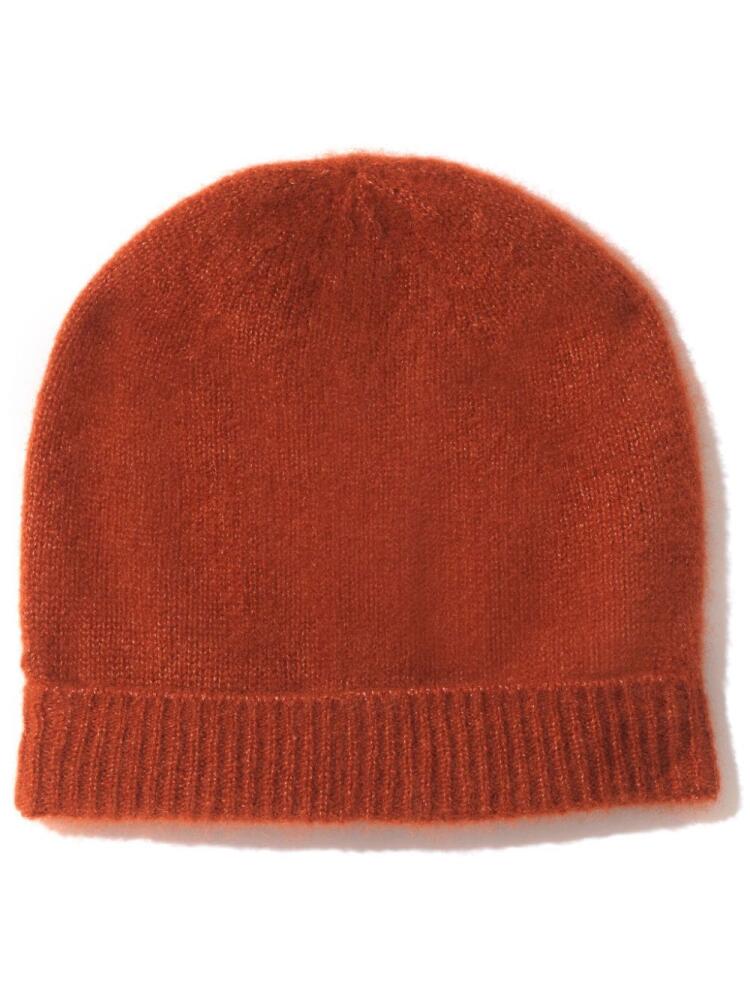 Cashmere In Love turn-up hem cashmere beanie - Orange Cover