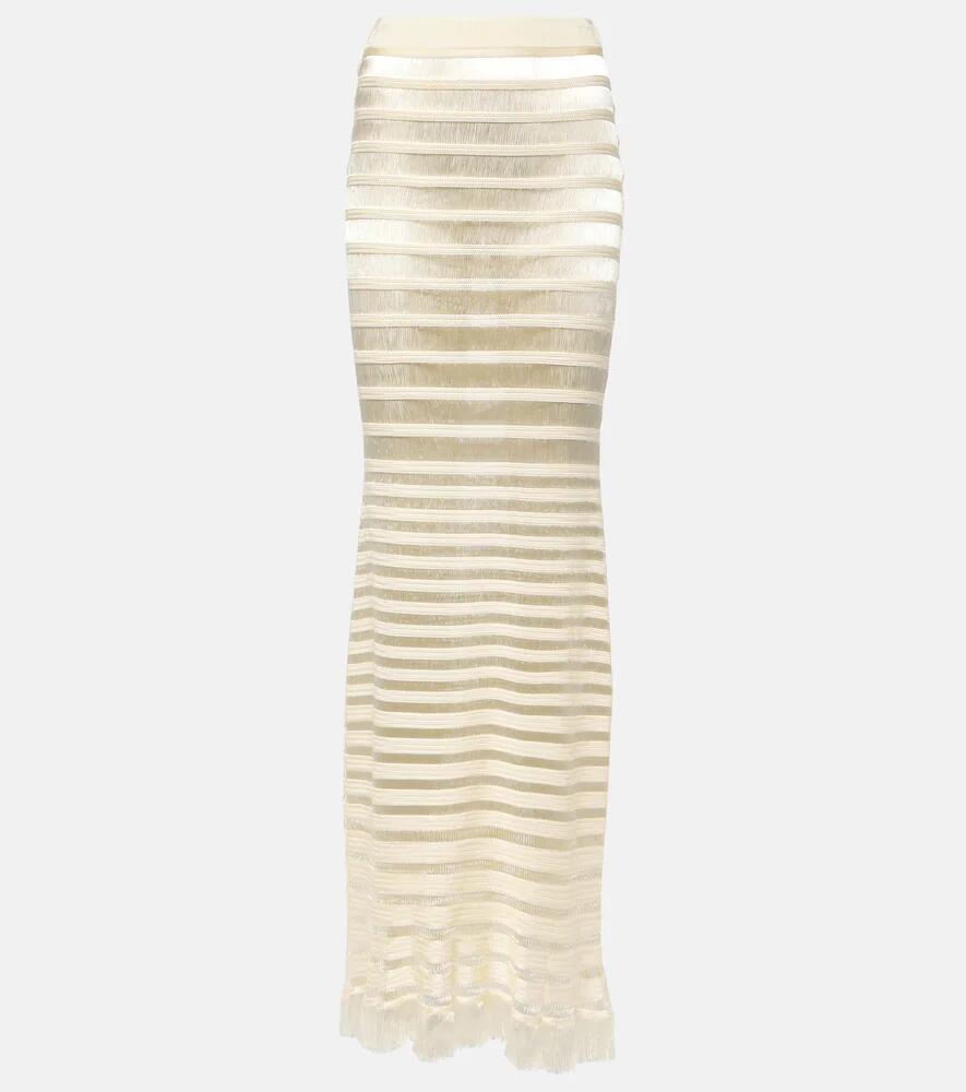 Tom Ford Fringed knit maxi skirt Cover