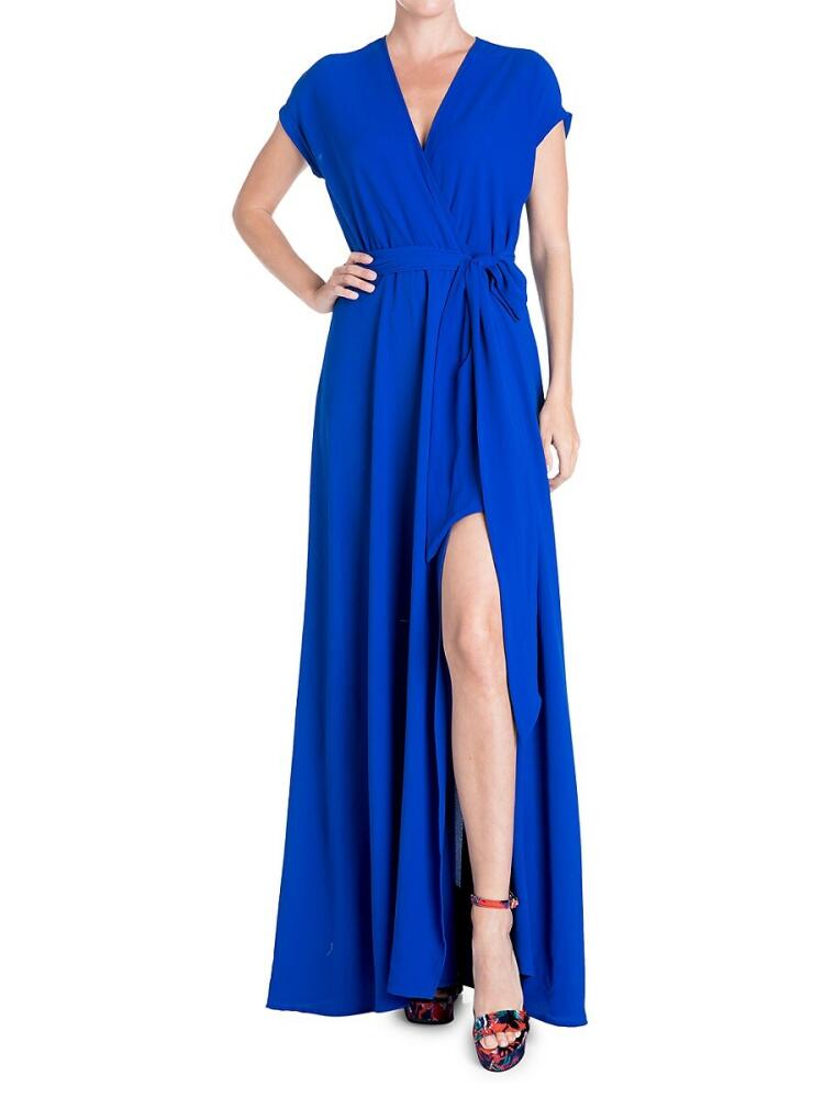 MEGHAN LA Women's Jasmine Side Slit Maxi Dress - Royal Cover