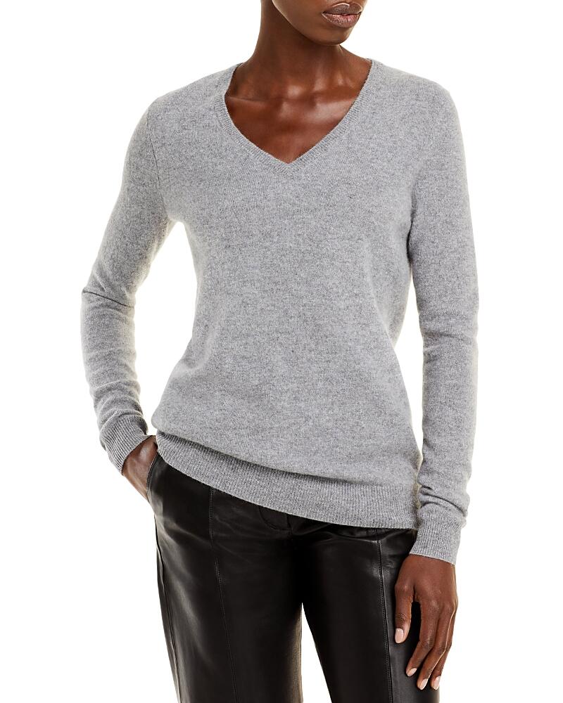 C by Bloomingdale's V-Neck Cashmere Sweater - Exclusive Cover