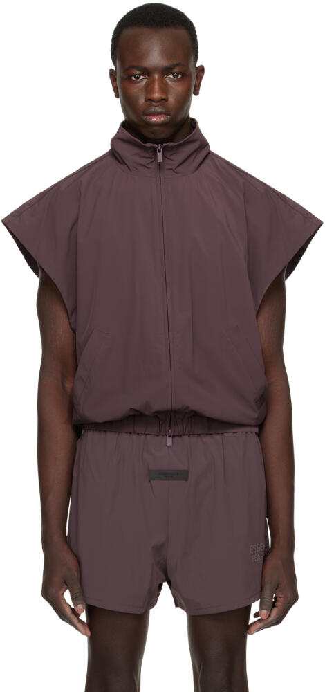 Fear of God ESSENTIALS Purple Zip Vest Cover