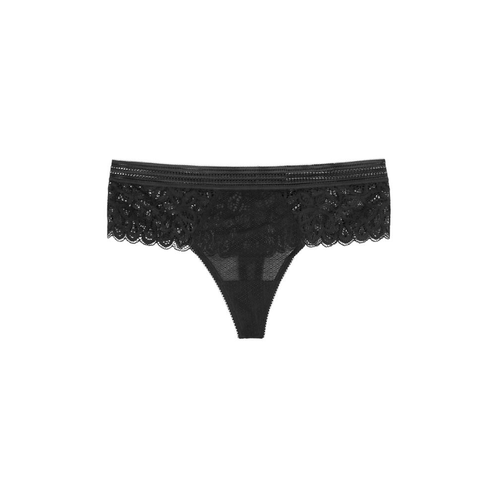 Wacoal Raffine Black Lace Thong Cover