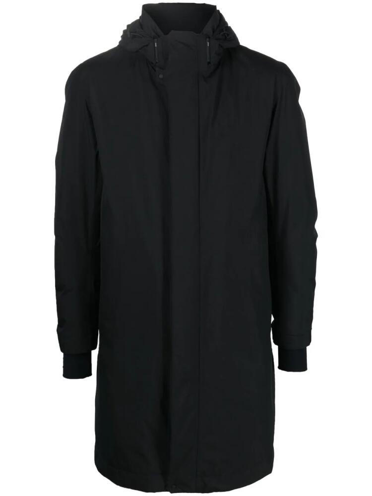 Herno hooded longline padded coat - Black Cover