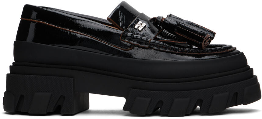 GANNI Black Cleated Loafers Cover