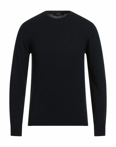 Liu •jo Man Man Sweater Midnight blue Viscose, Wool, Polyacrylic, Cashmere Cover