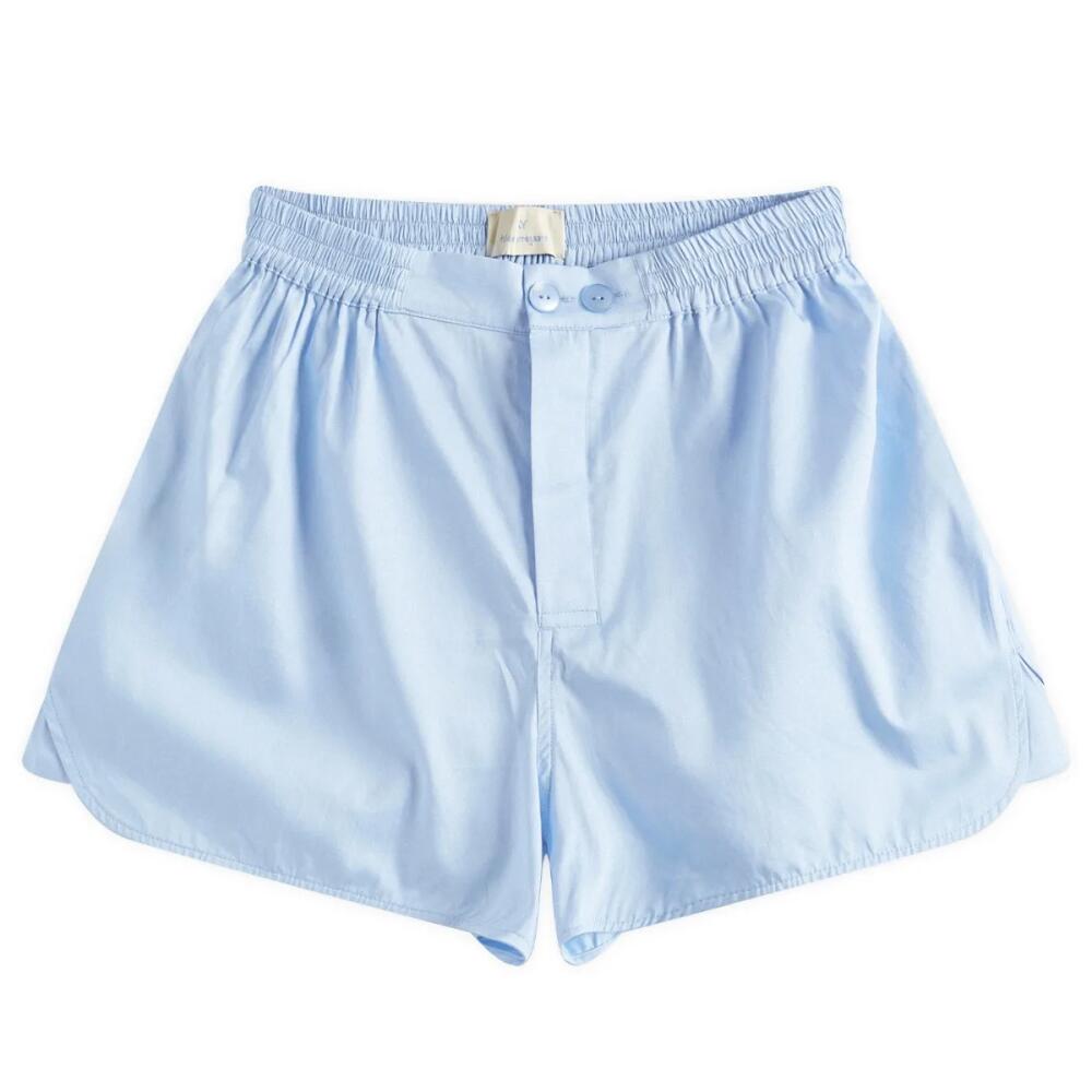 HAY Outline Pyjama Shorts in Soft Blue Cover