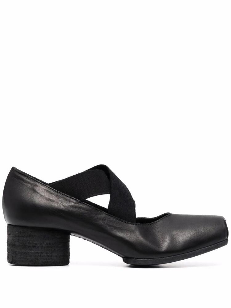 Uma Wang square toe elasticated pumps - Black Cover